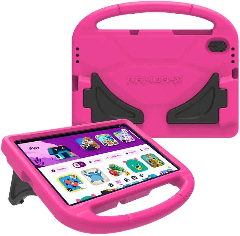 Puzdro na tablet Lenovo Tab M10 HD (2nd) Kids Bumper ružovo-červené