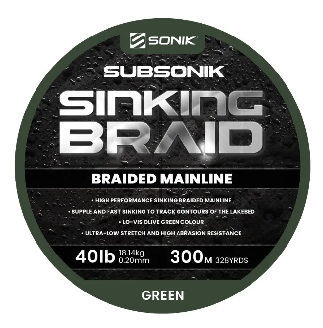Sonik Šnúra Subsonik Sinking Braid 300m 0,20mm 40lb