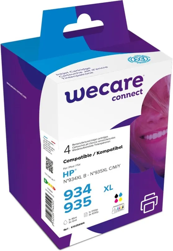 WECARE ARMOR ink sada kompatibilná s HP X4E14AE, CMYK