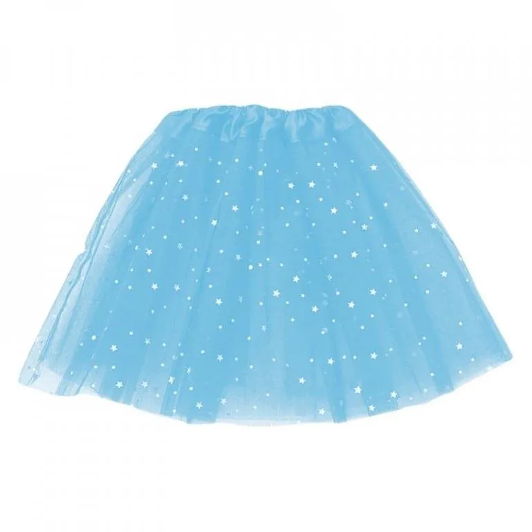 Kostým LED svietiaca sukňa Princess modrá