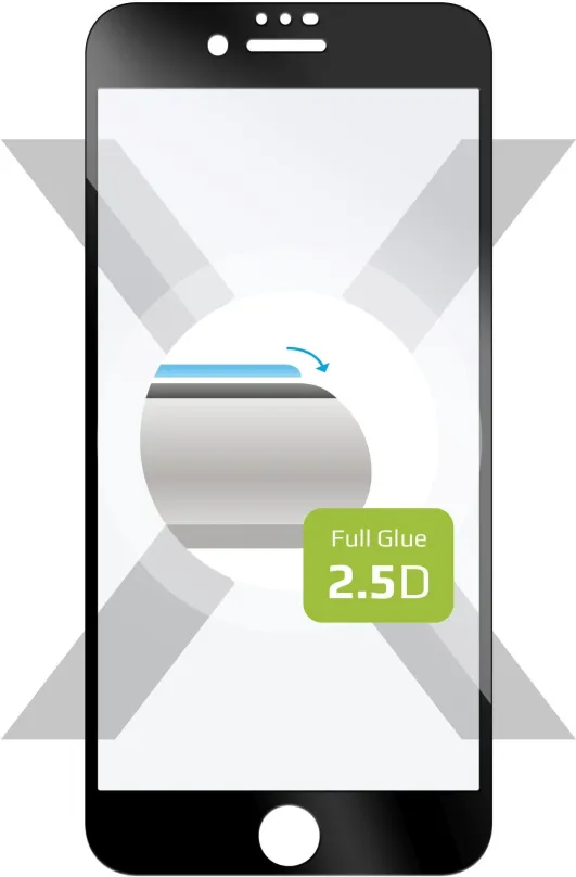 Ochranné sklo FIXED FullGlue-Cover pre Apple iPhone 7/8/SE (2020/2022) čierne