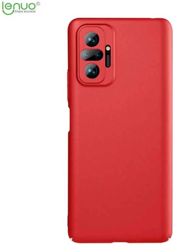 Kryt na mobil Lenuo Leshield pre Xiaomi Redmi Note 10 Pro, červený