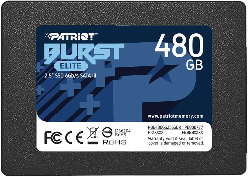SSD disk Patriot Burst Elite 480GB, 2.5", SATA III, QLC (Quad-Level Cell), rýchlosť č