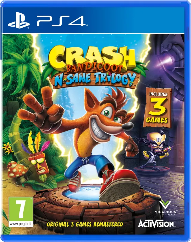 Hra na konzolu Crash Bandicoot N Sane Trilogy - PS4