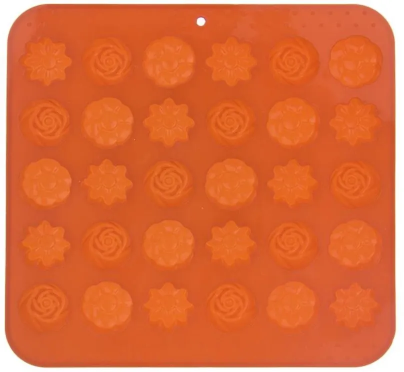 Forma ORION Forma silikón na čokoládu KYTIČKY 30 oranžová