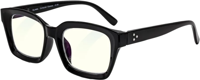 Okuliare na počítač GLASSA Blue Light Blocking Glasses PCG 014, +0,50 dio, čierne