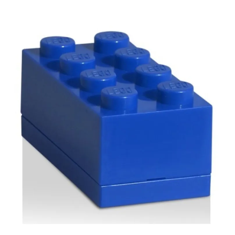 LEGO® Mini box 45x91x42 tmavomodrý