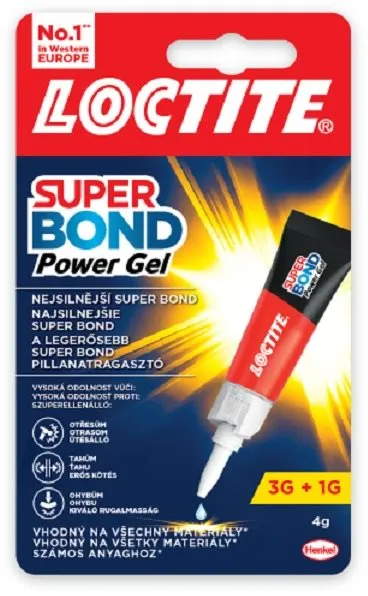 Sekundové lepidlo LOCTITE Super Bond Power Gél 4 g