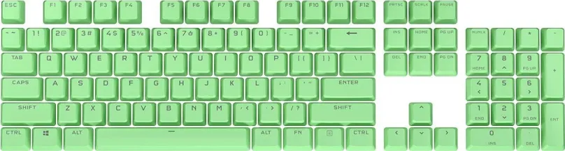 Náhradné klávesy Corsair PBT Double-shot Pro Keycaps Mint Green