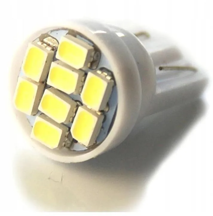 LED autožiarovka Rabel 24V T10 W5W 8 smd 3528 8T biela