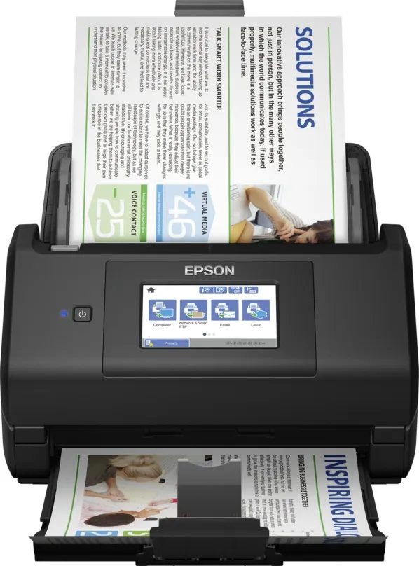 Skener EPSON WorkForce ES-580WII, A4, stolný, prieťahový a dokumentový skener, optické roz