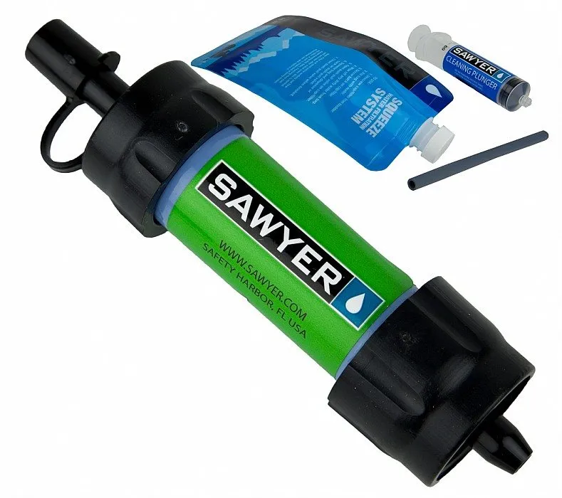 Cestovný filter na vodu Sawyer Mini Filter zelený