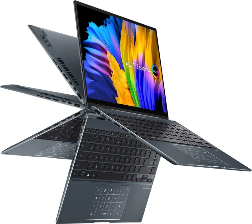 Tablet PC ASUS Zenbook 14 Flip OLED UP5401EA-OLED117W Pine Grey celokovový, Intel Core i5