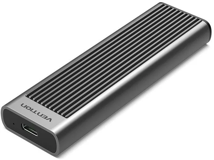Externý box Vention M.2 NVMe SSD Enclosure (USB 3.1 Gen 2-C) with Heat Sink Gray Aluminum Alloy Type