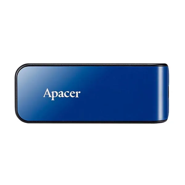 Apacer USB flash disk, USB 2.0, 64GB, AH334, modrý, AP64GAH334U-1, USB A, s výsuvným konektorom