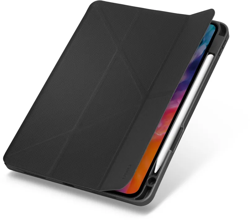 Puzdro na tablet UNIQ Transforma Rigor puzdro so stojanom Apple iPad Air 10.9" (2020) čierne