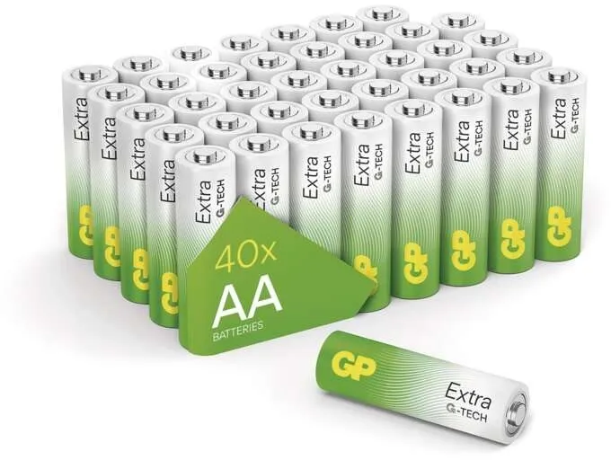 Jednorazová batéria GP Alkalická batéria GP Extra AA (LR6), 40 ks