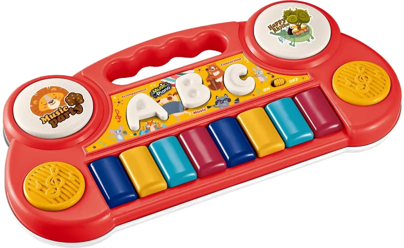 Detské klávesy Aga4Kids Detské piano, červené