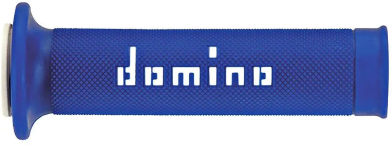 Gripy na motorku Domino gripy A010 road dĺžka 120 + 125 mm, modro-biele