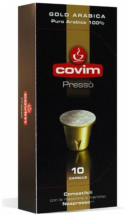 Kávové kapsule Covim Gold Arabica, kapsule pre Nespresso, 10 porcií