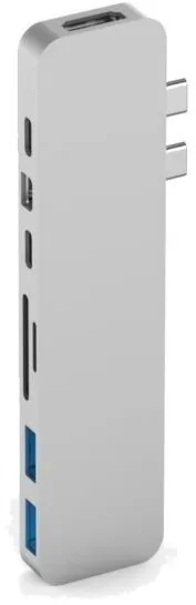 Replikátor portov HyperDrive PRO USB-C Hub pre MacBook Pro - Strieborný