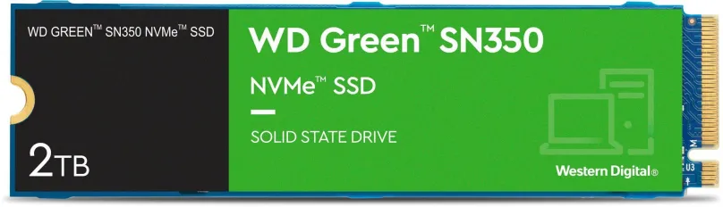 SSD disk WD Green SN350 2TB, M.2 (PCIe 3.0 4x NVMe), QLC (Quad-Level Cell), rýchlosť čítan