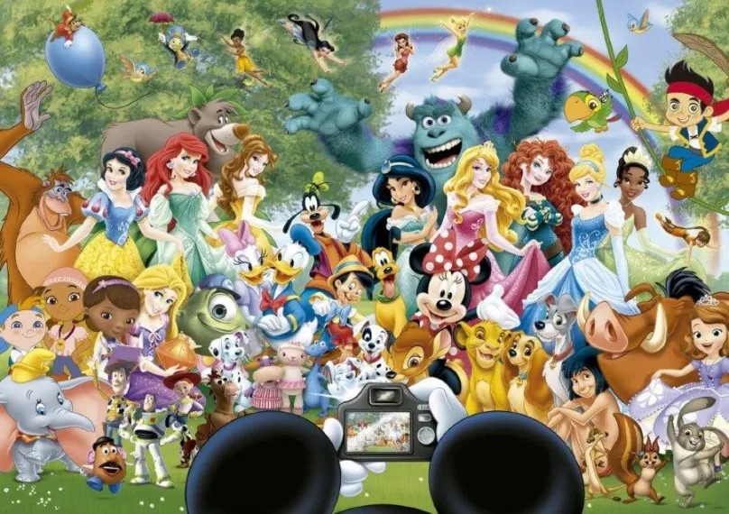 Puzzle Educa Puzzle Úžasný svet Disney II 1000 dielikov