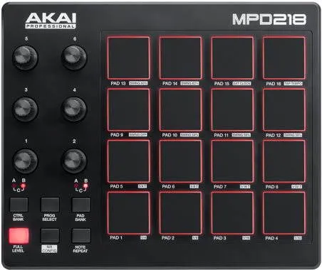 MIDI kontrolér AKAI Pre MPD 218