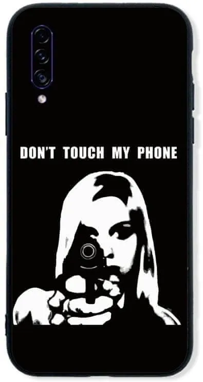 Kryt na mobil TopQ LUXURY Samsung A30s pevný Don't Touch Gun 45396