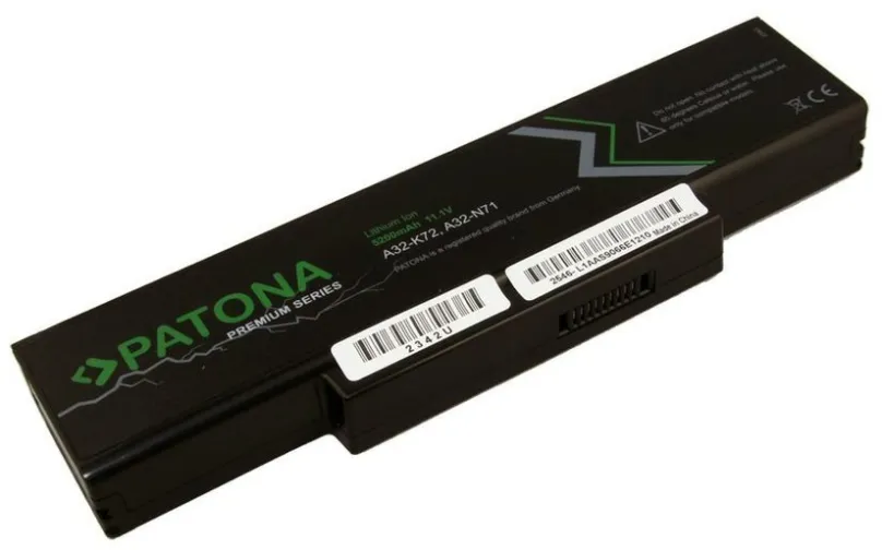 Batéria do notebooku PATONA pre ntb Asus A32-K72 5200mAh Li-Ion 11, 1V PREMIUM