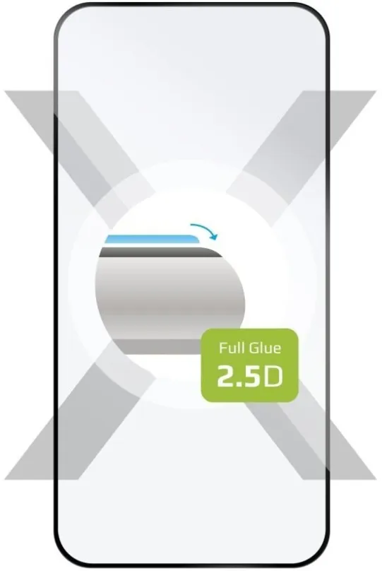 Ochranné sklo FIXED FullGlue-Cover pre Nokia XR21 čierne