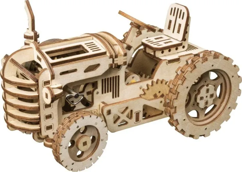 3D puzzle Robotime Roker 3D drevené puzzle Traktor 135 dielikov