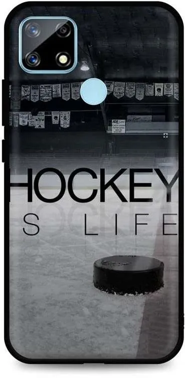 Kryt na mobil TopQ Realme 7i silikón Hockey Is Life 62838