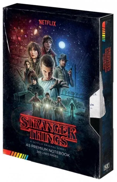 Zápisník Netflix Stranger Things: VHS - zápisník A5