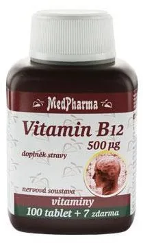 Vitamín B MedPharma Vitamín B12 500 mcg - 107 tbl.