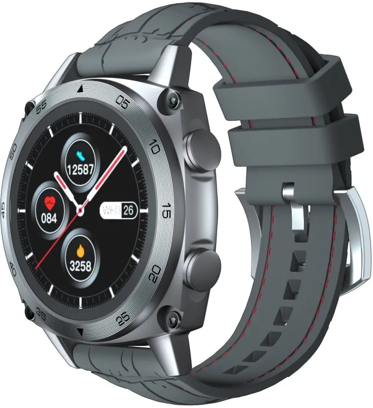 Chytré hodinky Cubot C3 Grey, pánske, TFT displej, meranie tepu, monitoring spánku, krokom