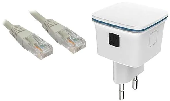 WiFi adaptér Mascom N300, univerzálny, WiFi/LAN, tlačidlo WPS, kompaktné, integrované ant