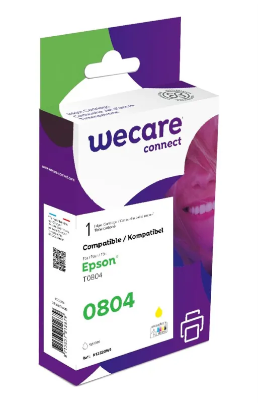 WECARE ARMOR ink kompatibilný s EPSON C13T08044011,žltá/yellow