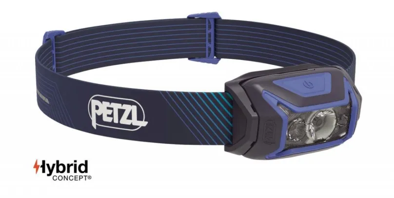 Čelovka Petzl Actik Core 2022 Blue, so svetelným výkonom 600 lm, dosvit 115 m, 3 x LED dio