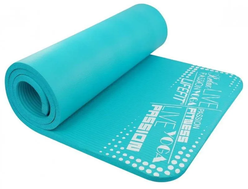 Podložka na cvičenie Lifefit Yoga Mat Exkluziv svetle tyrkysová