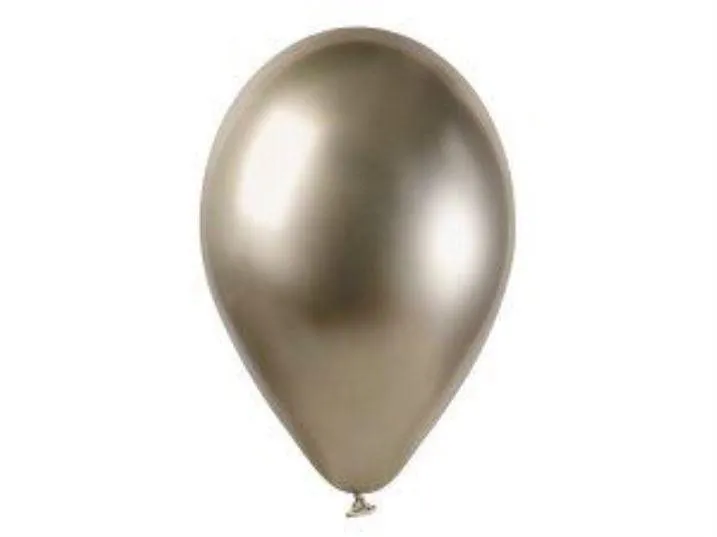 Balóniky Balóniky chrómované 50 ks prosecco lesklé - 33 cm