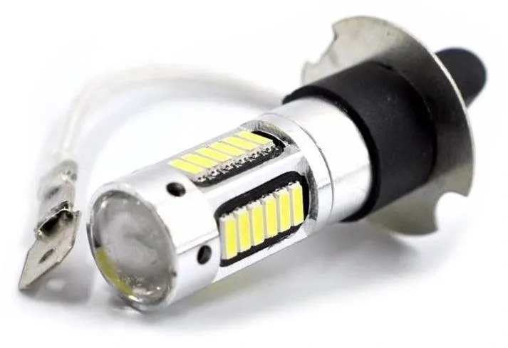 LED autožiarovka Rabel H3 30 smd 4014 biela so šošovkou