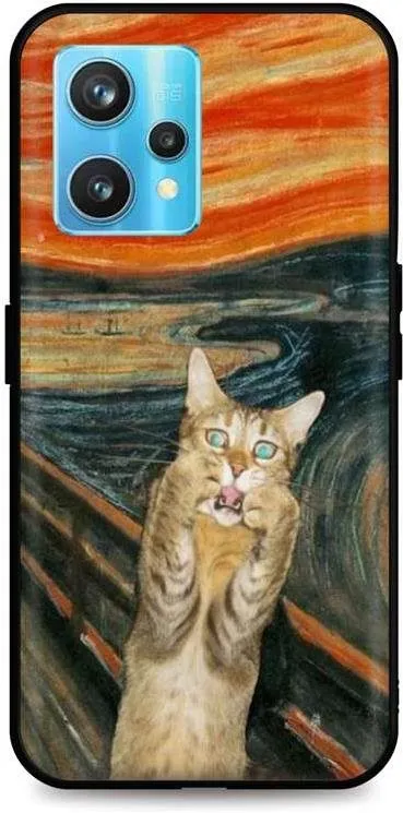 Kryt na mobil TopQ Kryt Realme 9 Pro+ silikón Scared Cat 73339