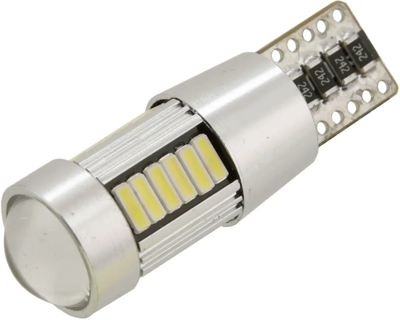 LED autožiarovka COMPASS 27 LED 12V T10 NEW-CAN-BUS biela 2ks