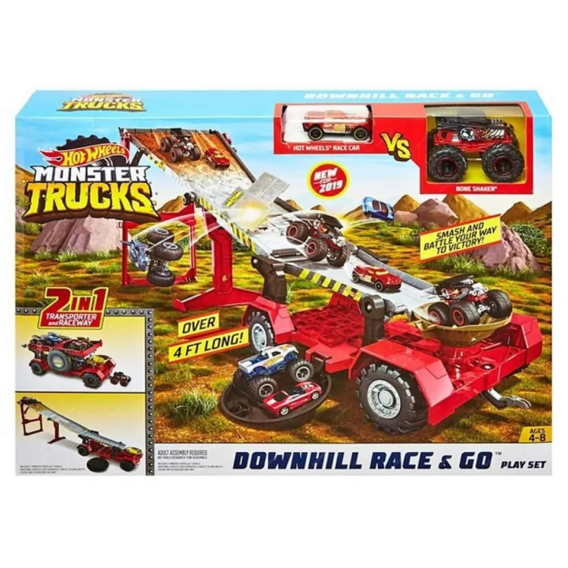 Hot Wheels Monster Trucks Závod z kopca, Mattel GFR15