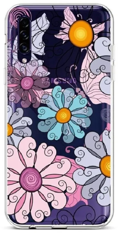 Kryt na mobil TopQ Samsung A30s silikón Colorful Daisy 45302
