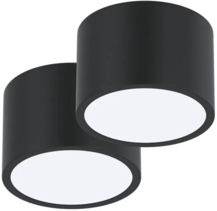 Stropné svetlo IMMAX NEO súprava 2x RONDATE Smart stropné svietidlo 15cm 12W čierne Zigbee 3.0 + DO
