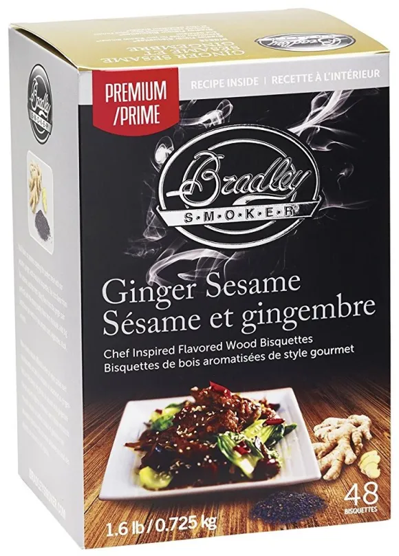 Grilovacie brikety Bradley Smoker - Brikety Premium Ginger Sesame 48ks