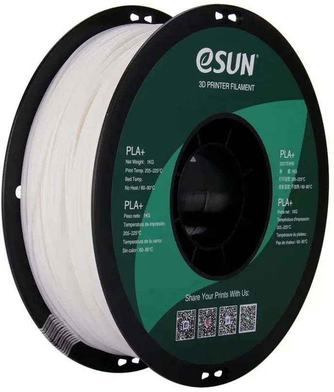 Filament eSUN PLA+ white 1kg