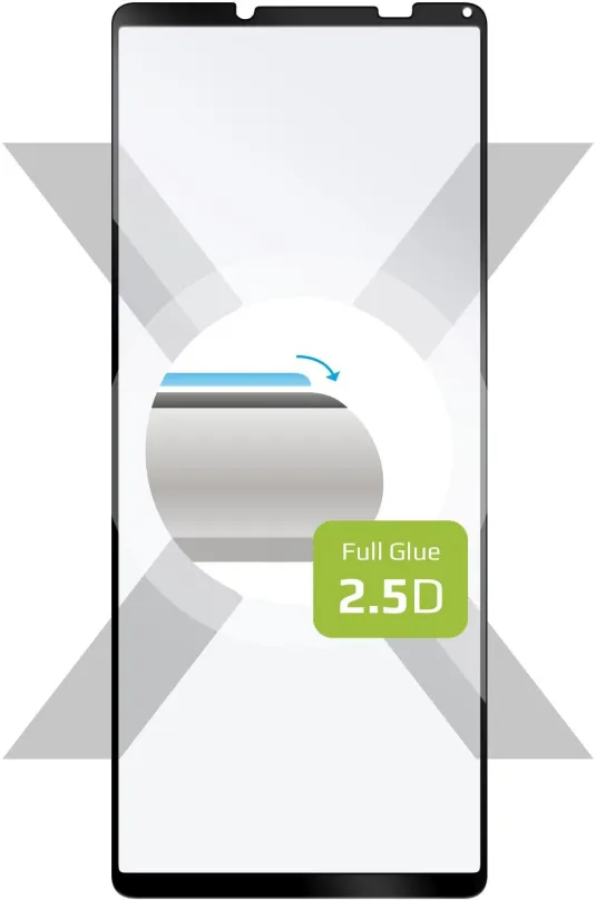 Ochranné sklo FIXED FullGlue-Cover pre Sony Xperia 10 IV čierne